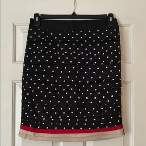 White House/Black Market Polka Dot Skirt